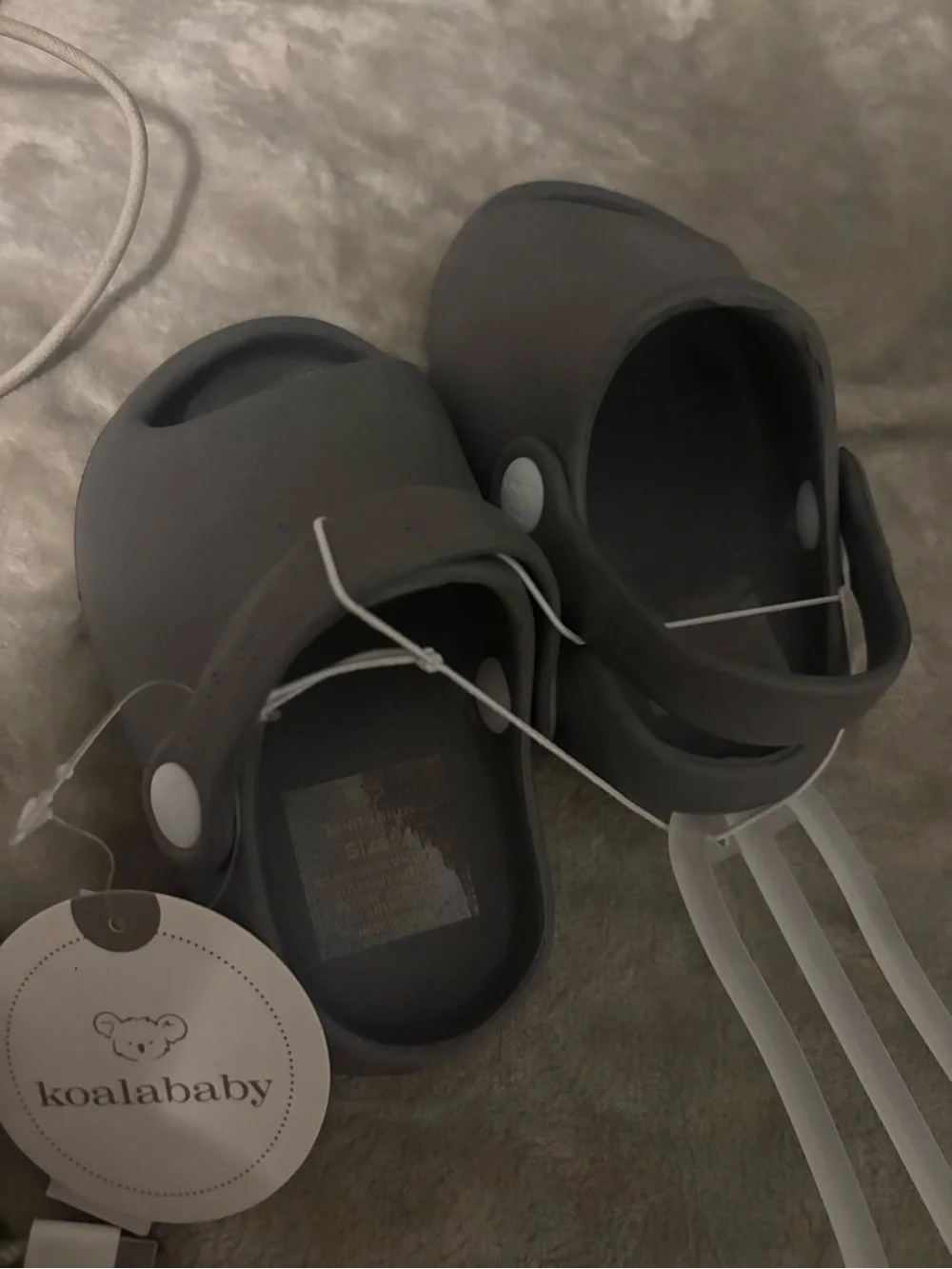 Koala Kids Gray Baby Walker Shoes